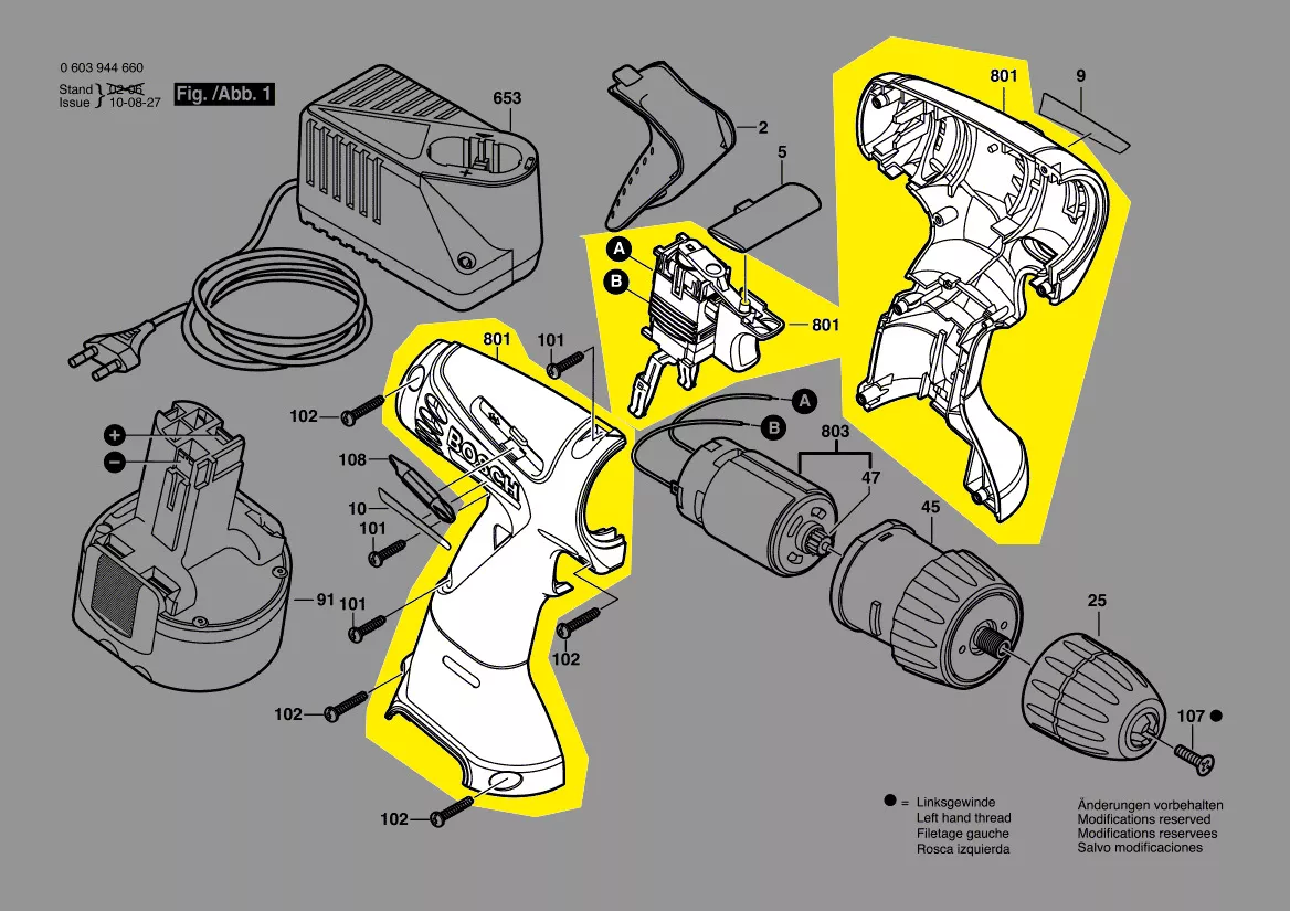 Coquille + interrupteur réf. 2 609 199 243 Bosch